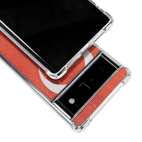 Turkish Flag Distressed Google Pixel 6 Clear Case